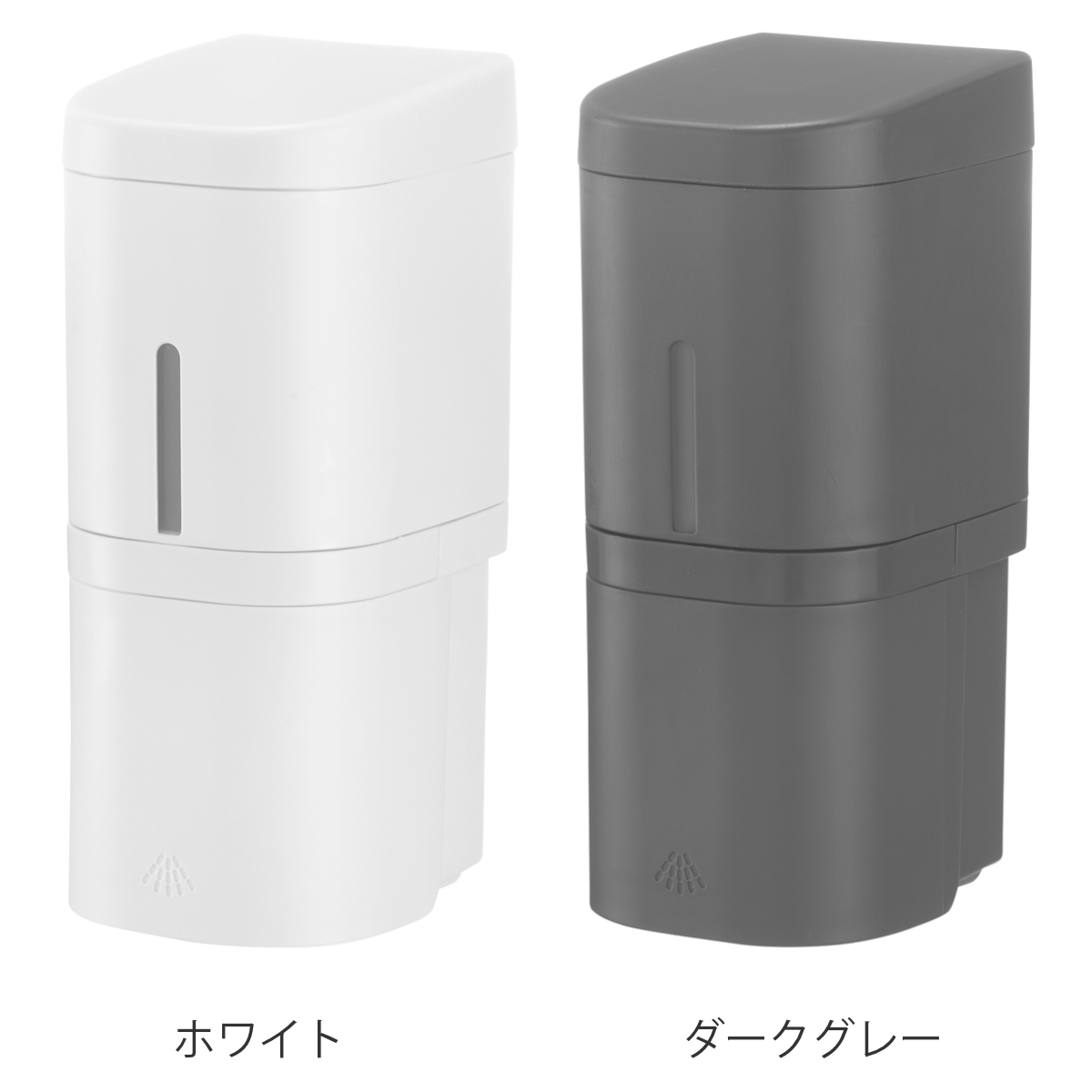 ディスペンサー 250ml ミストタイプ シールフックタイプ ホバー ( ミスト 詰め替えボトル アルコール スプレー ボトル 壁面 詰め替え プッシュ 玄関 壁付け シンプル ホワイト ダークグレー グレー ) 【ホワイト】 ホワイト