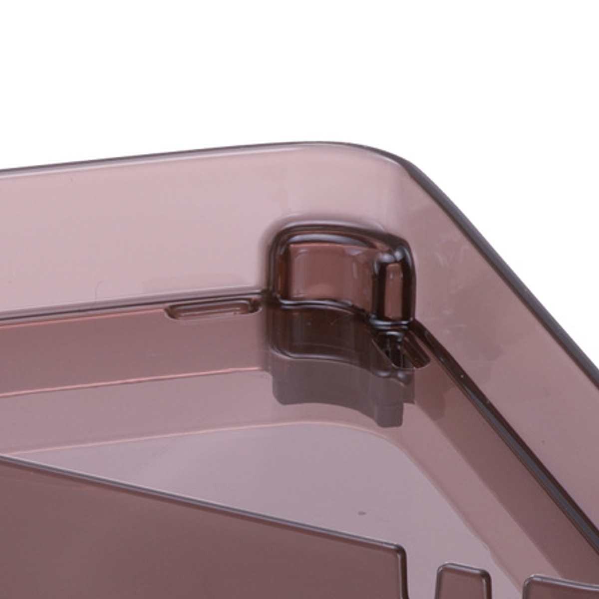 バス収納 コーナーラック 1段 ( ボトルスタンド バスラック スタンド 小物 ディスペンサー コーナー 角 ラック 収納 シャンプーラック シャンプーボトル ポンプボトル 詰替えボトルスタンド 置き型 穴あき お風呂 ) 【スモークブラウン】 スモークブラウン