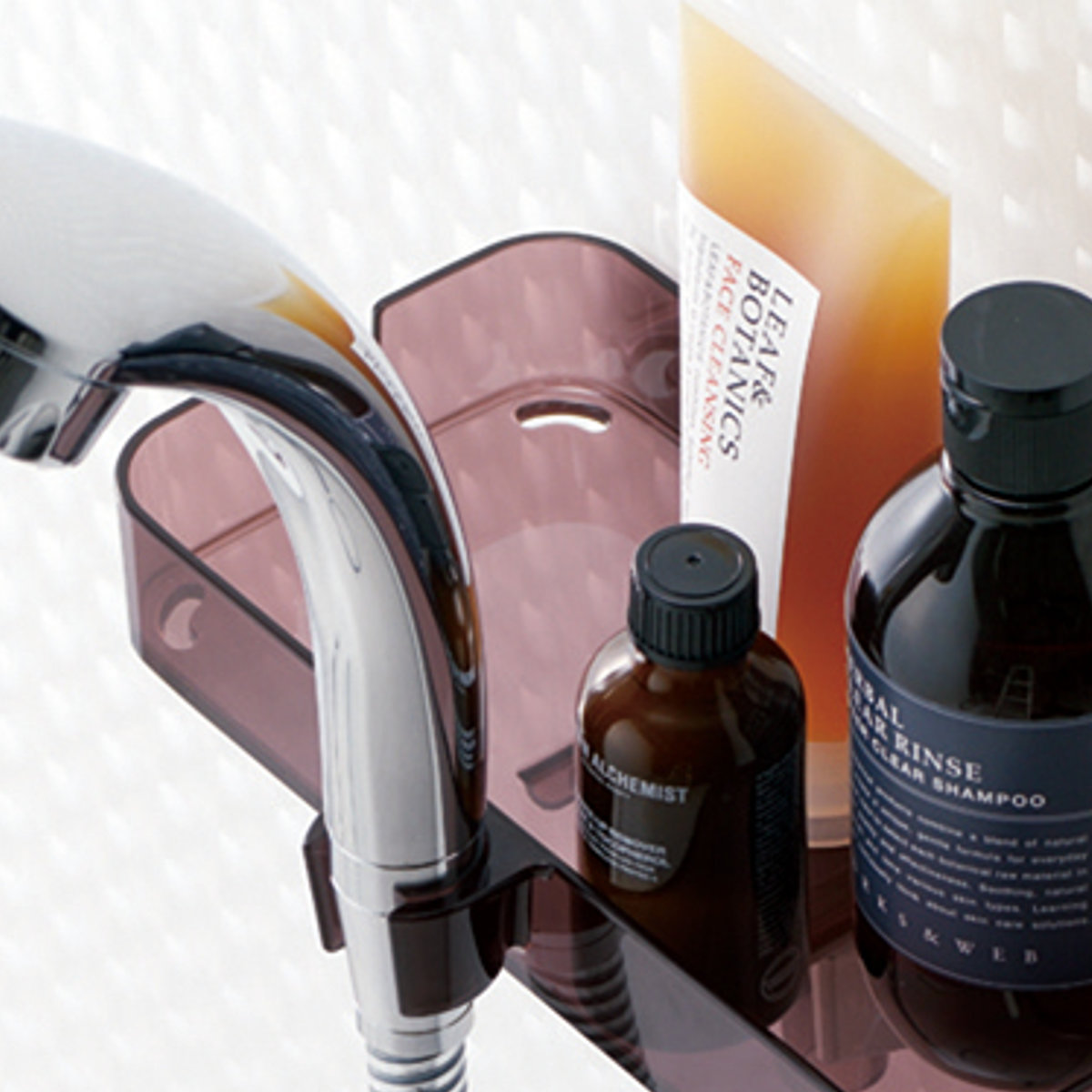 バス収納 シャワーフックトレー ( シャワーラック 1段 シャワー ラック シャンプーラック 吊り下げ 収納 ボトルラック ボトル バスラック 棚 小物 タオル 整理 省スペース 穴あき お風呂 )