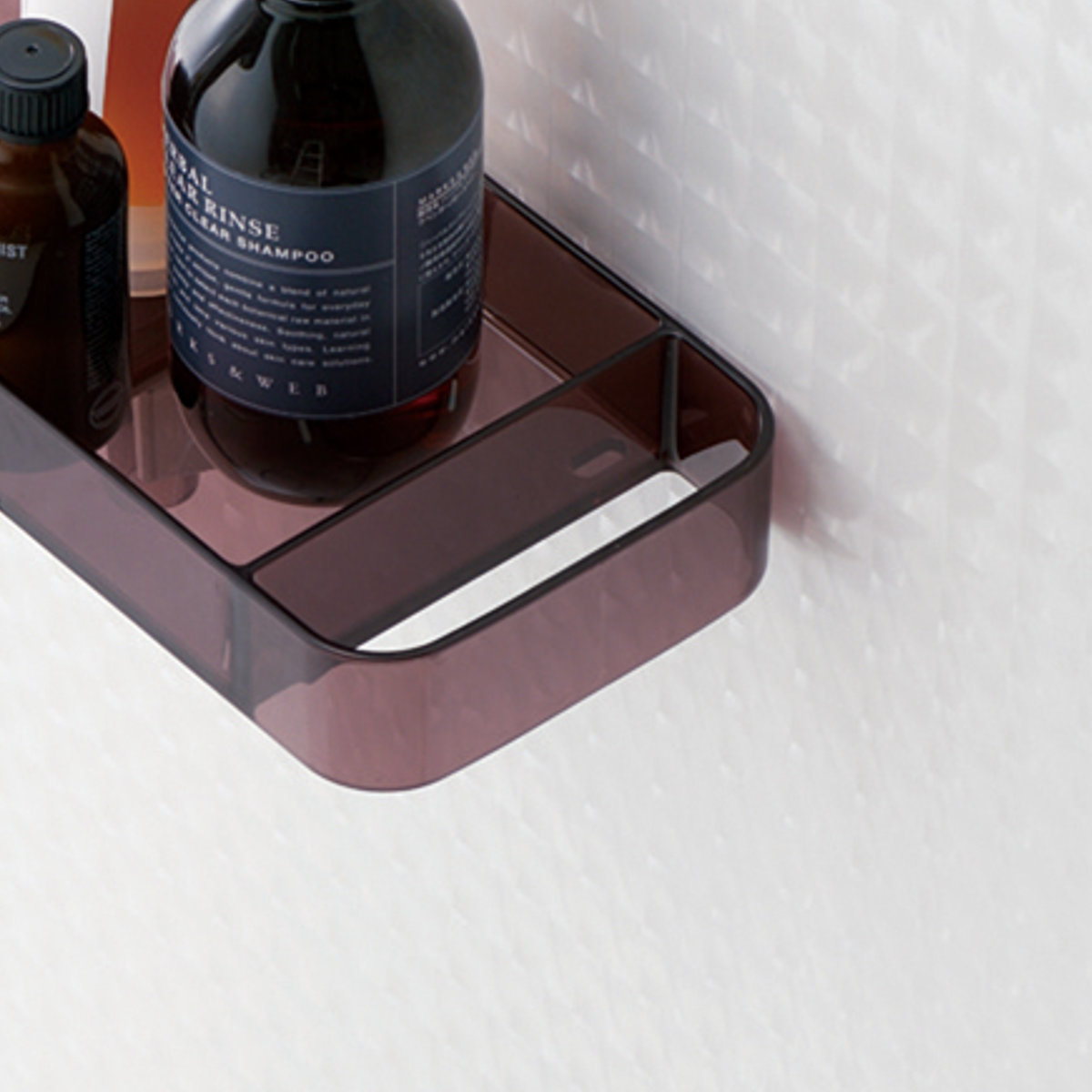 バス収納 シャワーフックトレー ( シャワーラック 1段 シャワー ラック シャンプーラック 吊り下げ 収納 ボトルラック ボトル バスラック 棚 小物 タオル 整理 省スペース 穴あき お風呂 )