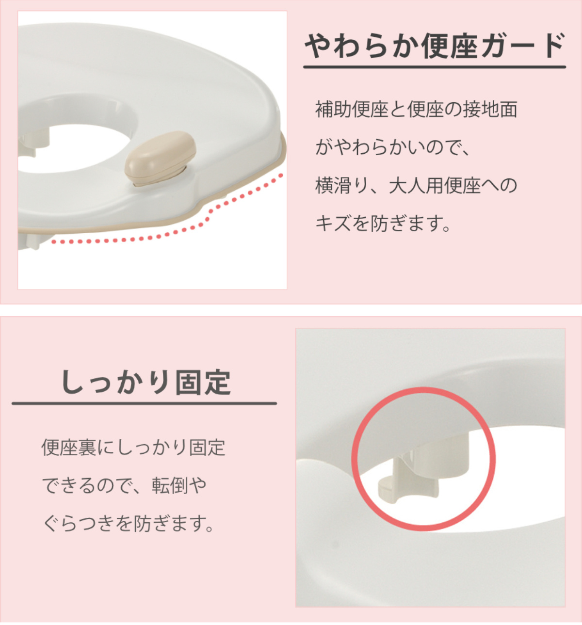 補助便座 トイレスムーズステップ S リッチェル 2点セット ( 踏台 トイトレ 補助 便座 トイレトレーニング トイレ 練習 踏み台 子供 子ども用 シンプル ステップ コンパクト 省スペース )