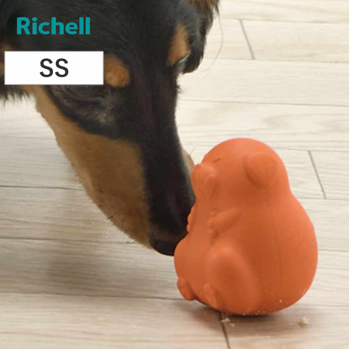 知遊玩具 犬用 グルー グルちゃん SS ドッグフード入れ （ リッチェル エサ入れ 小型犬 知育 玩具 ペット 犬 ドッグ 用品 おもちゃ おやつ フード 噛む トイ ドッグトイ 犬用玩具 ペットおもちゃ 餌入れ トレーニング ）