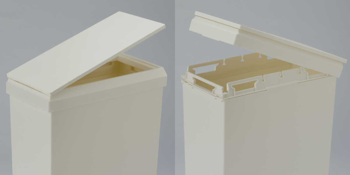 ゴミ箱 SOLOW 40L スリム ソロウ 袋の交換が楽なダストボックススリム ( ごみ箱 40リットル ふた付き スリム 袋交換 簡単 分別 防汚加工 抗菌加工 キャスター付き シンプル ホワイト ブラック 日本製 ) 【ブラック】 ブラック