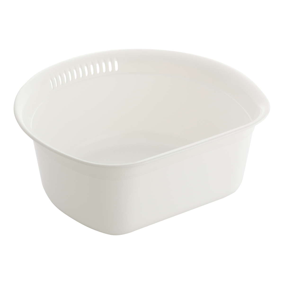 洗い桶 HOME&HOME ウォッシュタブ ラウンド 丸型 ( 桶 たらい 日本製 抗菌 防汚 洗桶 洗いおけ タライ おけ 食器洗い つけ置き 野菜洗い すすぎ つけ置きかご シンク周り 水回り 食器 ふきん洗い 抗菌加工 シンプル 白 D型 )