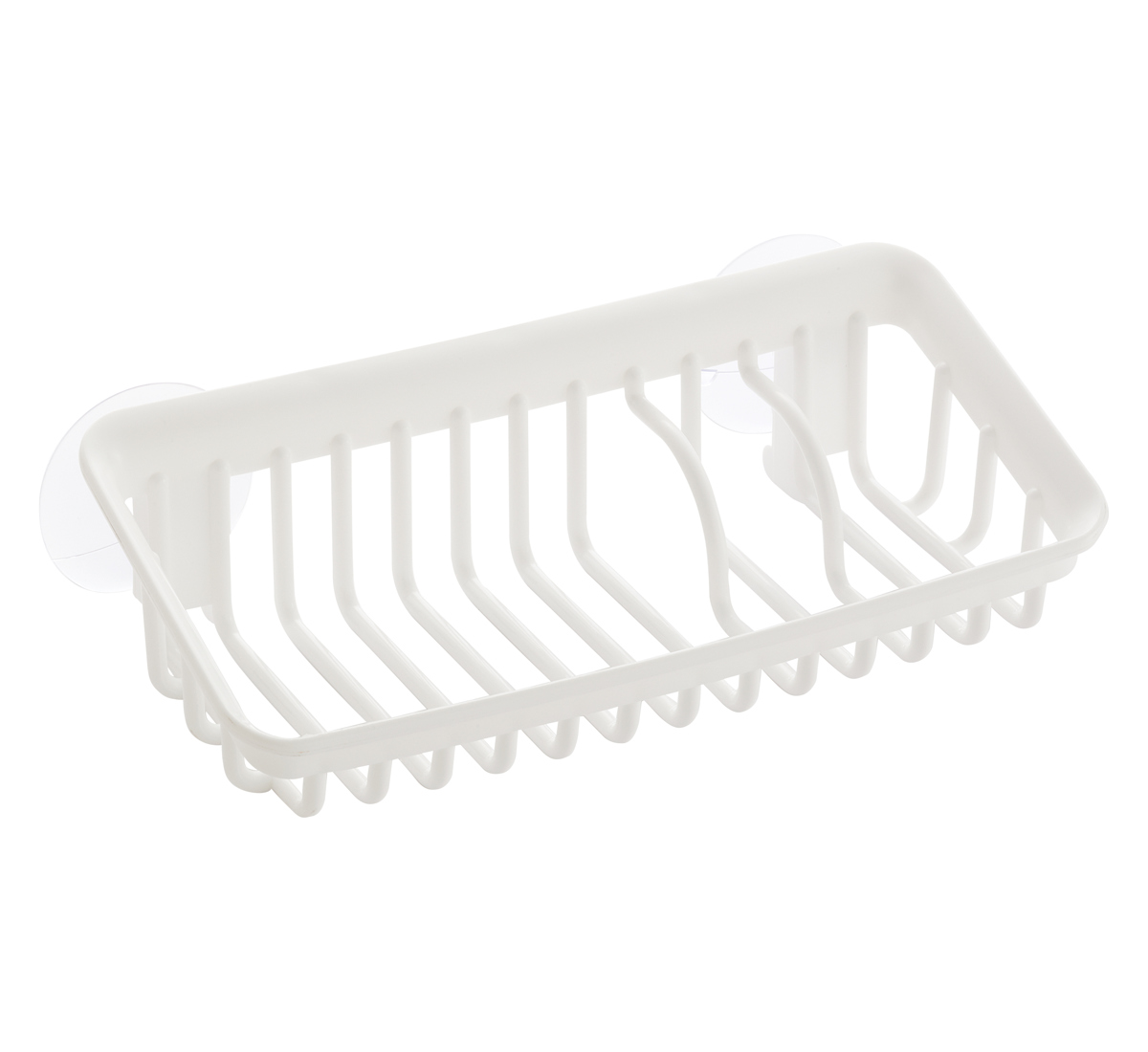 スポンジスタンド HOME&HOME スポンジラック （ スポンジ置き ラック トレー スポンジ 洗剤 ボトル 抗菌 防汚 日本製 収納 水切りラック スポンジ入れ プラスチック 吸盤 乾かす シンク シンプル 白 ホワイト ）