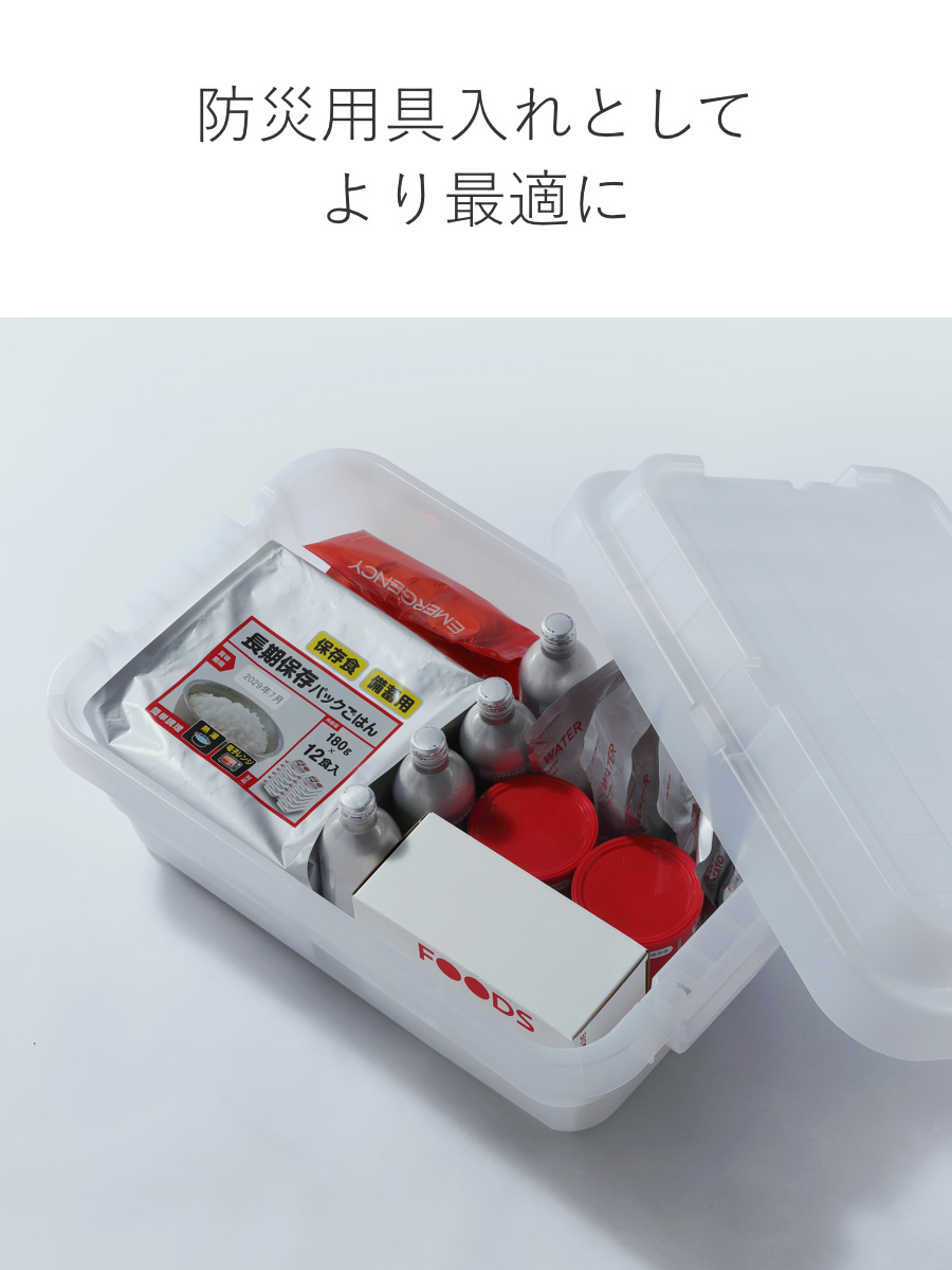 収納ボックス 幅60×奥行39×高さ24cm トランクカーゴ スタッキング クリアタイプ 30L TC-50S LOW ( リス 座れる 収納ケース 収納 ボックス 頑丈箱 フタ付き ケース ストック ストッカー プラスチック 持ち手付き 日本製 コンテナ ) 【クリアブラック】 クリアブラック