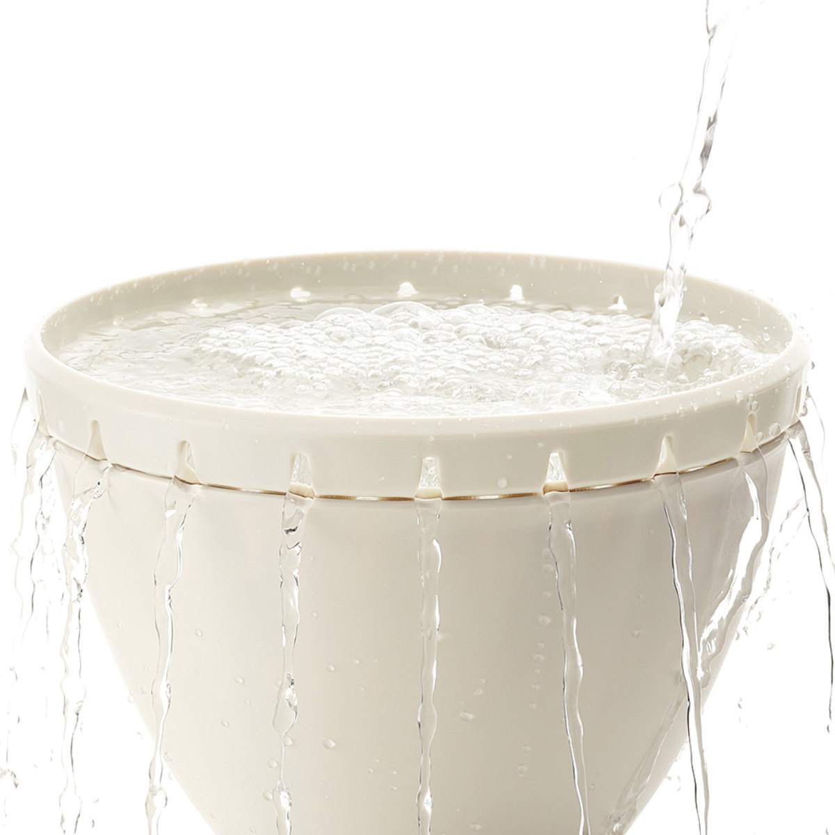 ザル・ボール 3点セット Lサイズ リベラリスタ ボールコランダーセットL フタ付き ( 食洗機対応 電子レンジ対応 ボウル ザル コランダー 耐熱ボウル ボール ざる 水切りザル 水切り 湯切り 下ごしらえ 蓋付き ふた付き ) 【ホワイト】 ホワイト