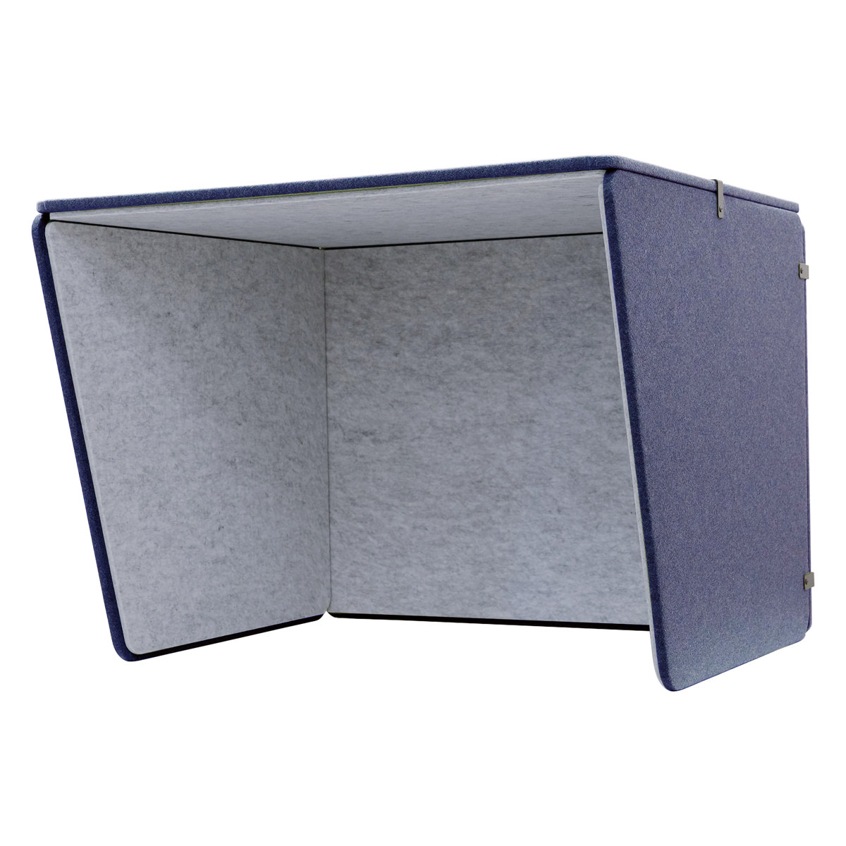 デスクパーテーション 幅100.5cm ワイド デスクブース REMUTE 日本製 ( パーテーション 卓上 デスク 仕切り リモートワーク 衝立 パーティション 吸音 机上 目隠し テレワーク Web会議 在宅勤務 雑音 騒音 軽減 組立 オフィス 自宅 ) 【ライトグレー】 ライトグレー