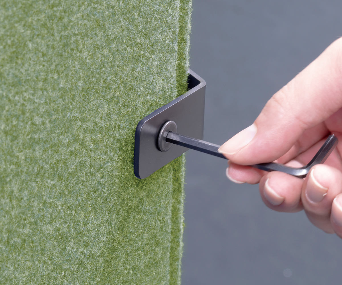 デスクパーテーション 幅100.5cm ワイド デスクブース REMUTE 日本製 ( パーテーション 卓上 デスク 仕切り リモートワーク 衝立 パーティション 吸音 机上 目隠し テレワーク Web会議 在宅勤務 雑音 騒音 軽減 組立 オフィス 自宅 ) 【ライトグレー】 ライトグレー