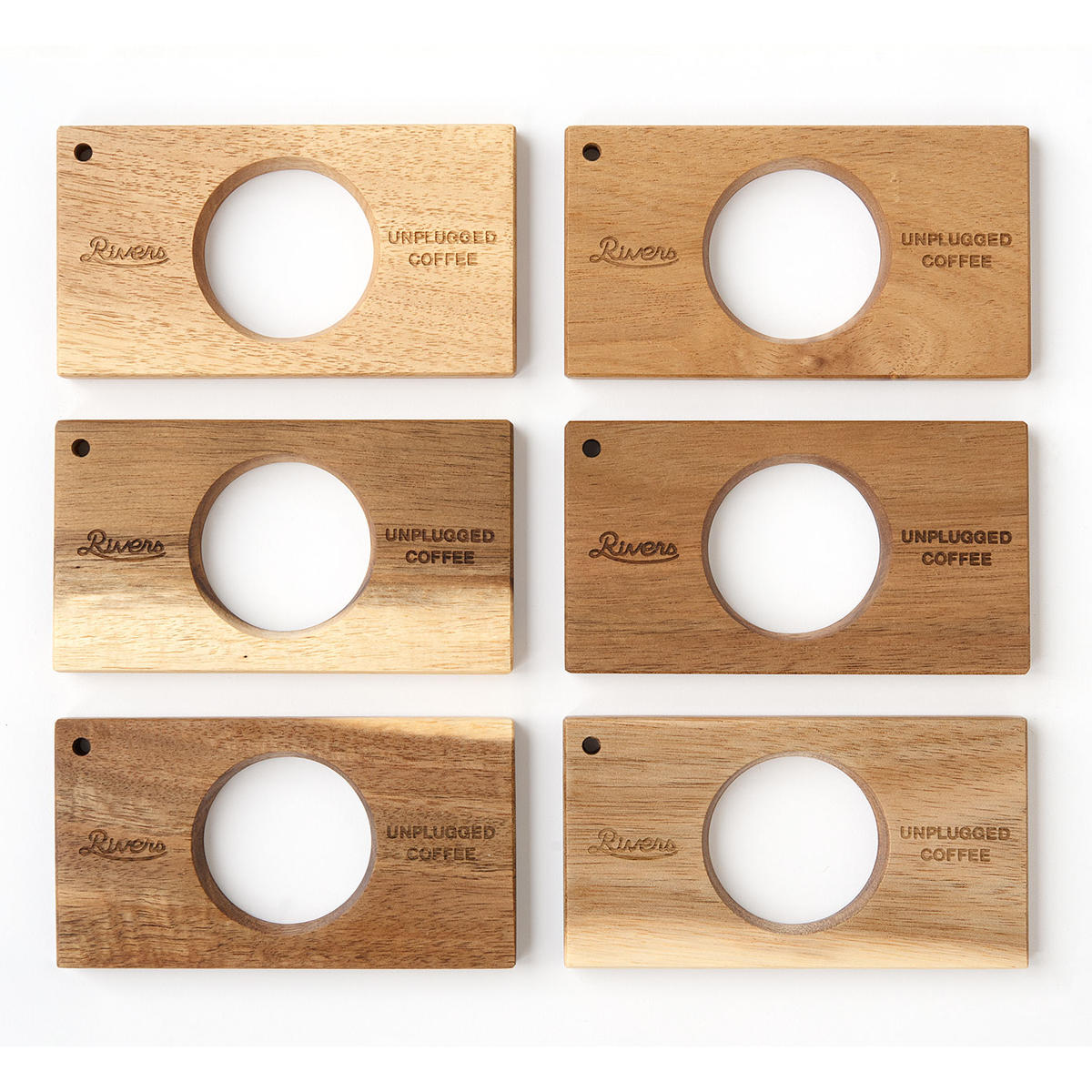 Rivers リバーズ コーヒードリッパーホルダー-ポンド3 ( ドリッパー用 ホルダー 木製 天然木 レザーストラップ おしゃれ シンプル 持ち運び アウトドア キャンプ )