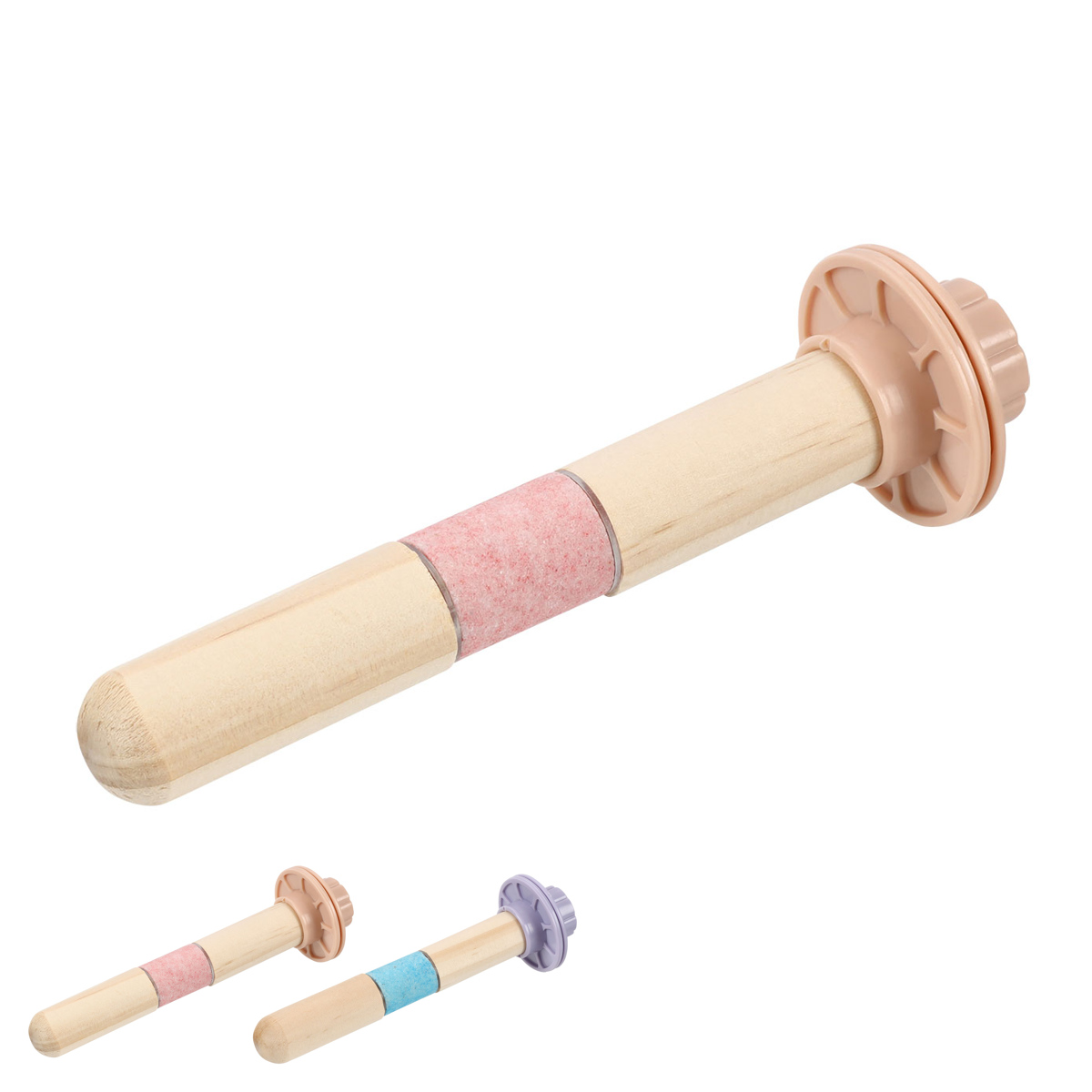 止まり木 爪とぎ ループ バディ ウッド&クオーツパーチ ( 鳥用止まり木 とまり木 鳥のおもちゃ 鳥グッズ ペット用品 天然木 ケージ インコ 小鳥 文鳥 ペット ストレス軽減 運動 くちばし 爪 お手入れ 人工研磨剤 ) 【ブルー】