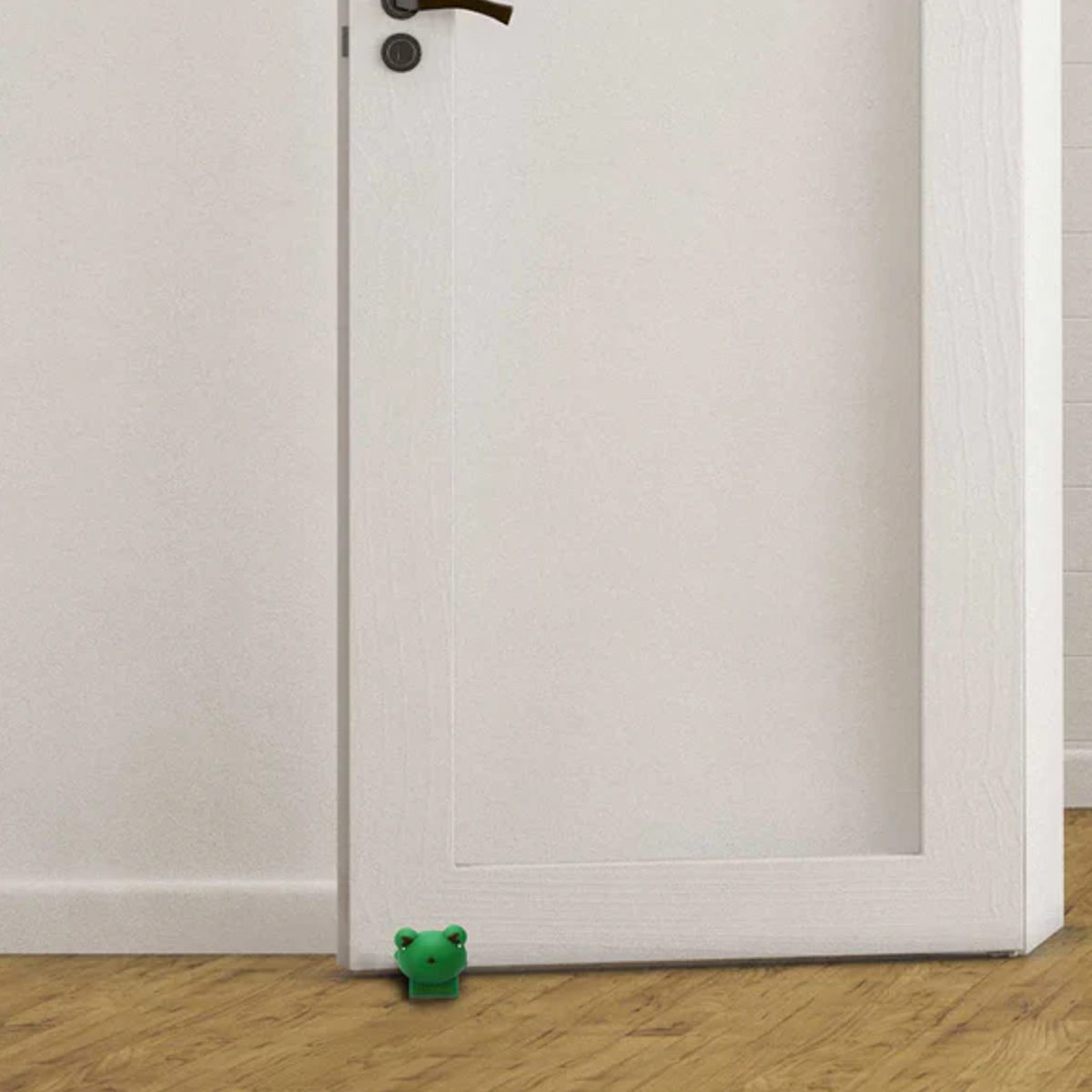 ドアストッパー アプリクス アニマルストッパー かわいい 動物 ( 扉ストッパー ドア ドア止め 扉 室内 アニマル 猫 ネコ 玄関 滑り止め シリコン 猫型 ねこ カエル かえる 固定 トラ クロ シロ カワイイ キュート インテリア ) 【クロ】 クロ