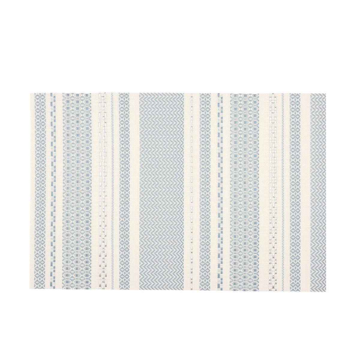 ランチョンマット アプリクス ジオクラシック 同色4枚セット ( 45×30cm おしゃれ 洗える 撥水 幾何学模様 PVC マット 角型 長方形 北欧 カフェ ナチュラル インテリア ) 【ライトブルー】 ライトブルー