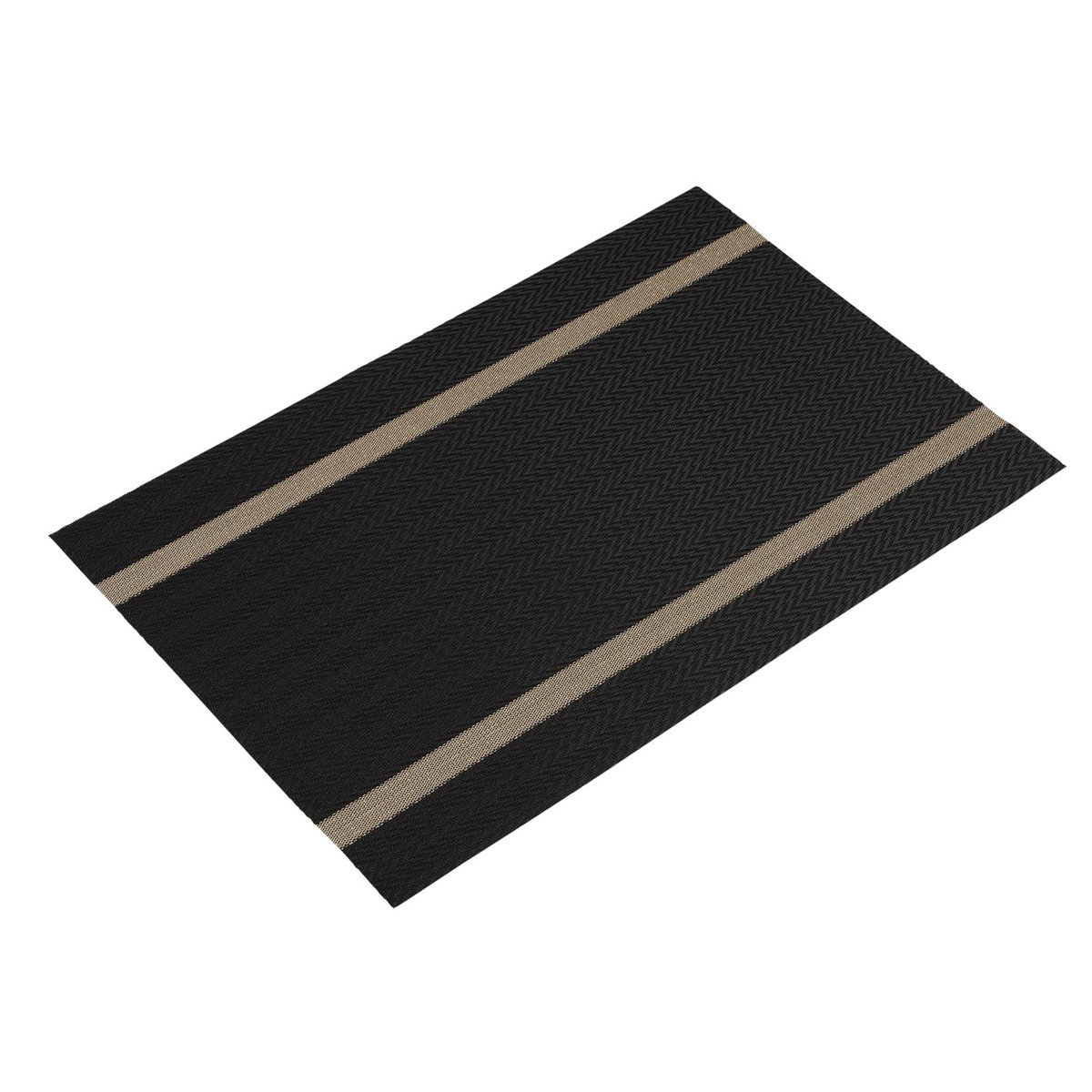 ランチョンマット アプリクス シェブロン 同色4枚セット ( 45×30cm おしゃれ 撥水 洗える テーブルマット PVC マット 角型 長方形 モダン シンプル 北欧 シック 食卓 ) 【ブルー】 ブルー