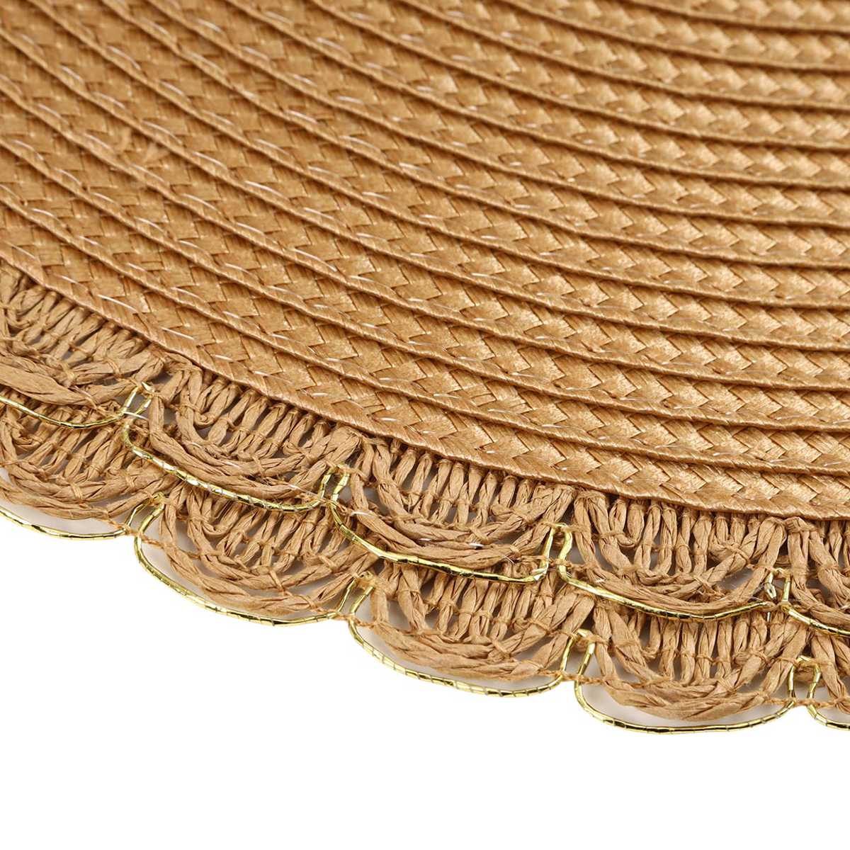 ランチョンマット アプリクス ラウンドナチュレ ( 38×38cm おしゃれ 撥水 洗える 丸型 丸 ラウンド 北欧風 シンプル クラシック モダン ナチュラル ) 【ホワイト】 ホワイト