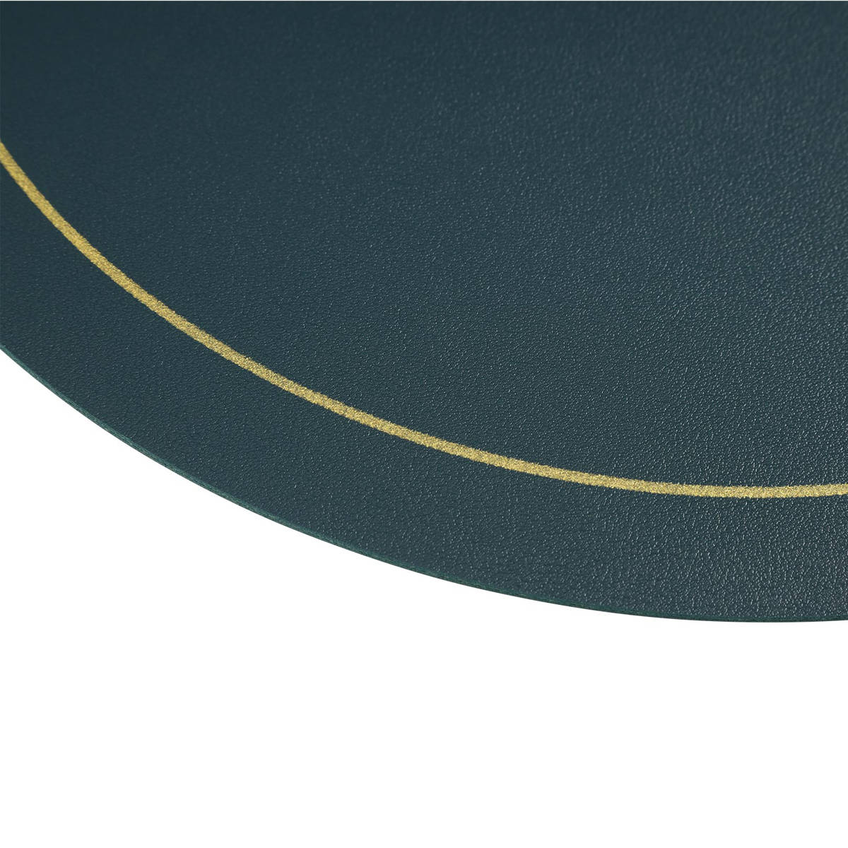 ランチョンマット アプリクス オーバル ( 45×30cm おしゃれ 撥水 洗える PVC テーブルマット エレガント シンプル 食卓 ) 【グリーン】 グリーン