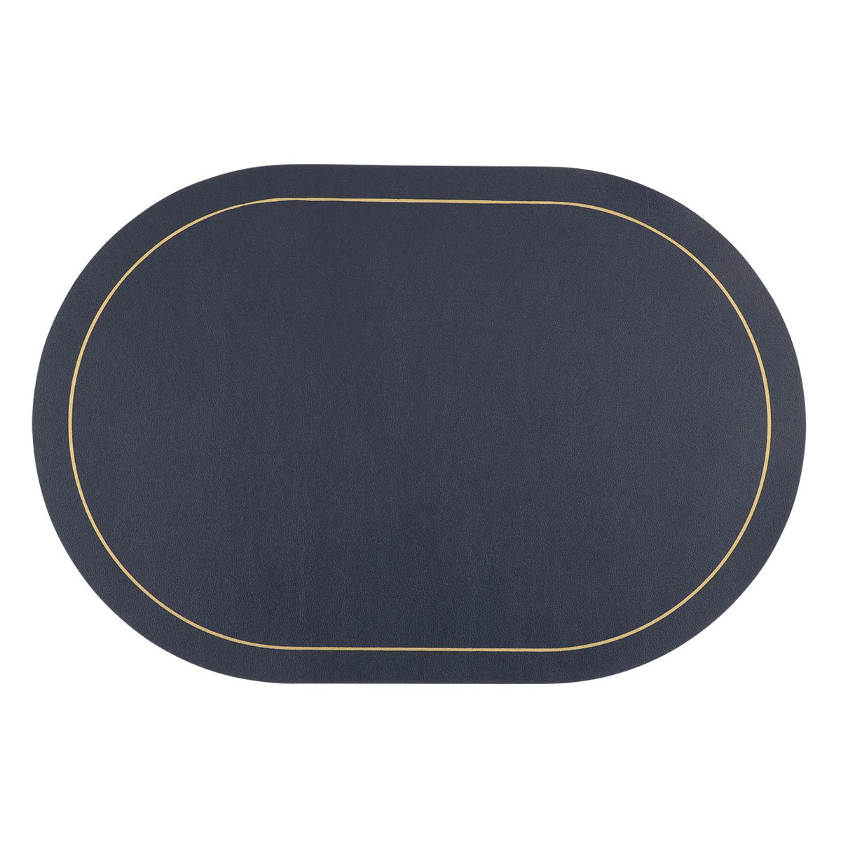 ランチョンマット アプリクス オーバル ( 45×30cm おしゃれ 撥水 洗える PVC テーブルマット エレガント シンプル 食卓 ) 【グリーン】 グリーン