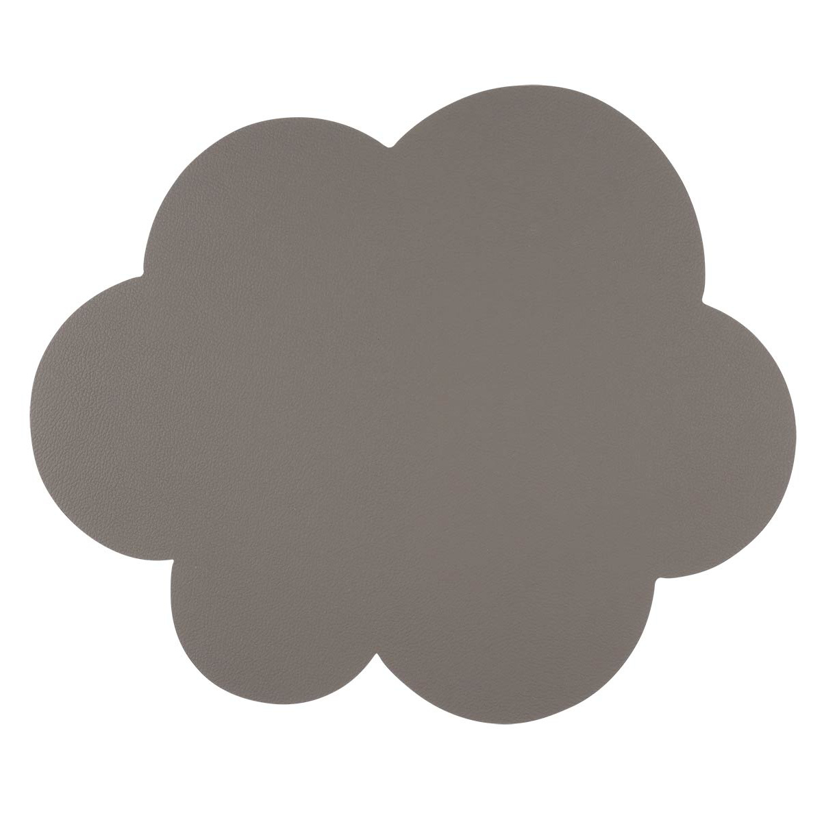 ランチョンマット アプリクス クラウド ( 42×35cm おしゃれ 撥水 洗える PVC リバーシブル テーブルマット エレガント 食卓 雲型 クラウド型 ) 【ブラウン×ブラック】 ブラウン×ブラック