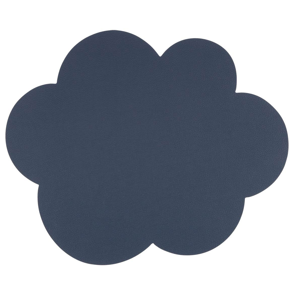 ランチョンマット アプリクス クラウド 同色4枚セット ( 42×35cm おしゃれ 撥水 洗える PVC リバーシブル テーブルマット エレガント 食卓 雲型 クラウド型 ) 【ブラウン×ブラック】 ブラウン×ブラック