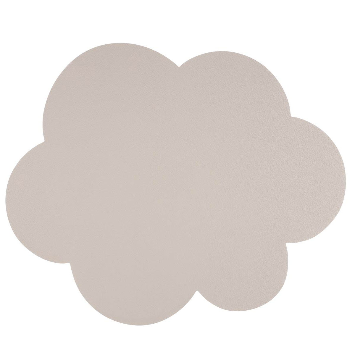 ランチョンマット アプリクス クラウド 同色4枚セット ( 42×35cm おしゃれ 撥水 洗える PVC リバーシブル テーブルマット エレガント 食卓 雲型 クラウド型 ) 【ブラウン×ブラック】 ブラウン×ブラック