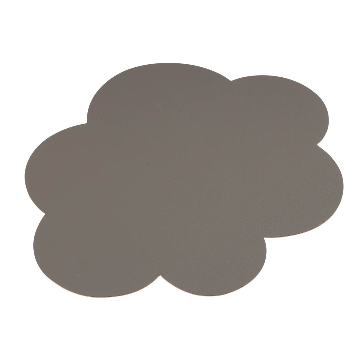 ランチョンマット アプリクス クラウド 同色4枚セット ( 42×35cm おしゃれ 撥水 洗える PVC リバーシブル テーブルマット エレガント 食卓 雲型 クラウド型 ) 【ブラウン×ブラック】 ブラウン×ブラック