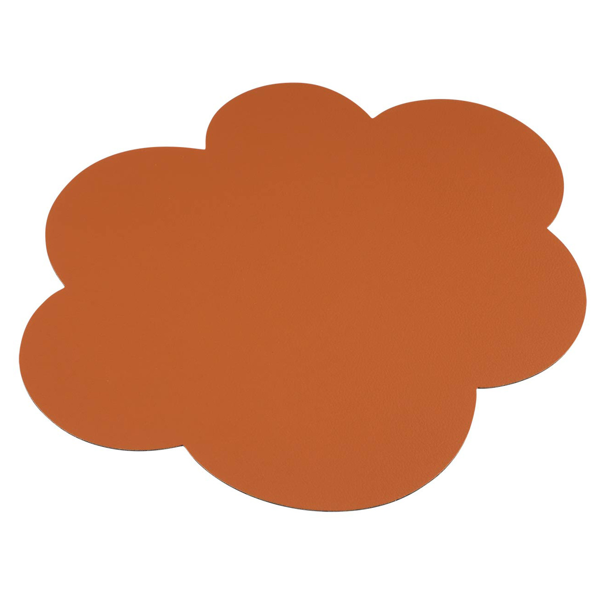 ランチョンマット アプリクス クラウド 同色4枚セット ( 42×35cm おしゃれ 撥水 洗える PVC リバーシブル テーブルマット エレガント 食卓 雲型 クラウド型 ) 【ブラウン×ブラック】 ブラウン×ブラック