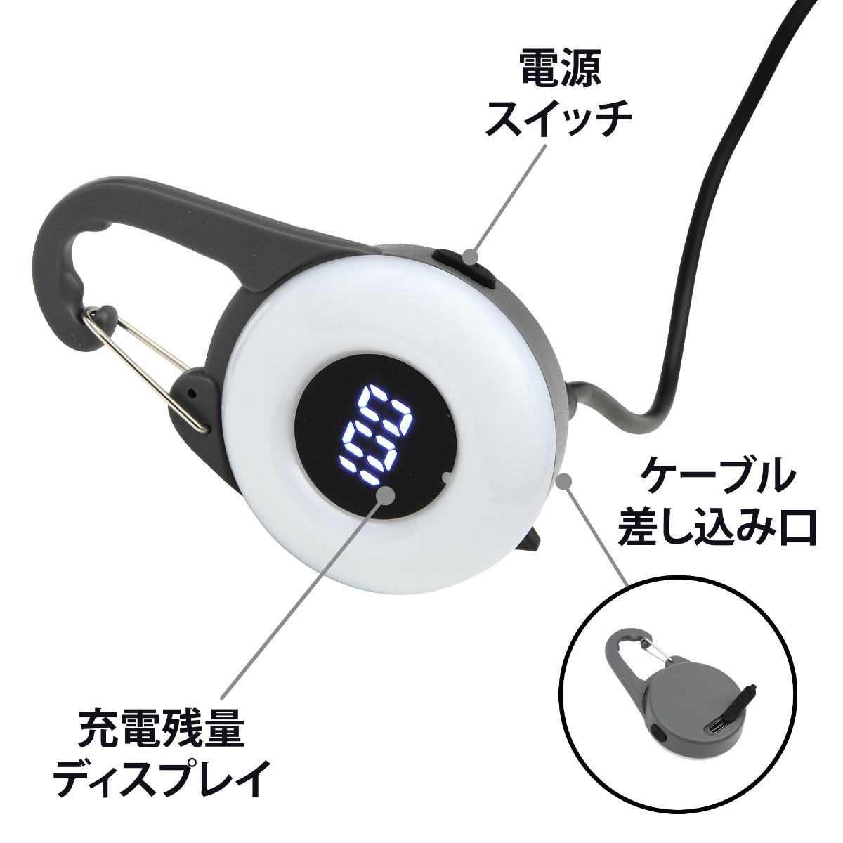 ライト 散歩 犬 ウルトラLED ループセイフ ウルトラLEDプラス ( 夜 お散歩 お散歩ライト LED 光る 犬用ライト 防水 充電式 お出かけ 夜散歩 明るい おしゃれ 犬用 事故防止 ペット用品 充電 USB充電 超軽量 簡単取付 コンパクト ) 【ホワイト】 ホワイト