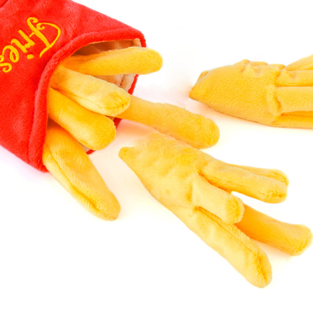 犬用おもちゃ PLAY アメリカンクラシック フレンチフライ ペット ( 犬 おもちゃ ポテト ぬいぐるみ 鳴き笛入り 丸洗いOK 安全基準 モチーフ ユニークデザイン ぬいぐるみトイ ベロア素材 )