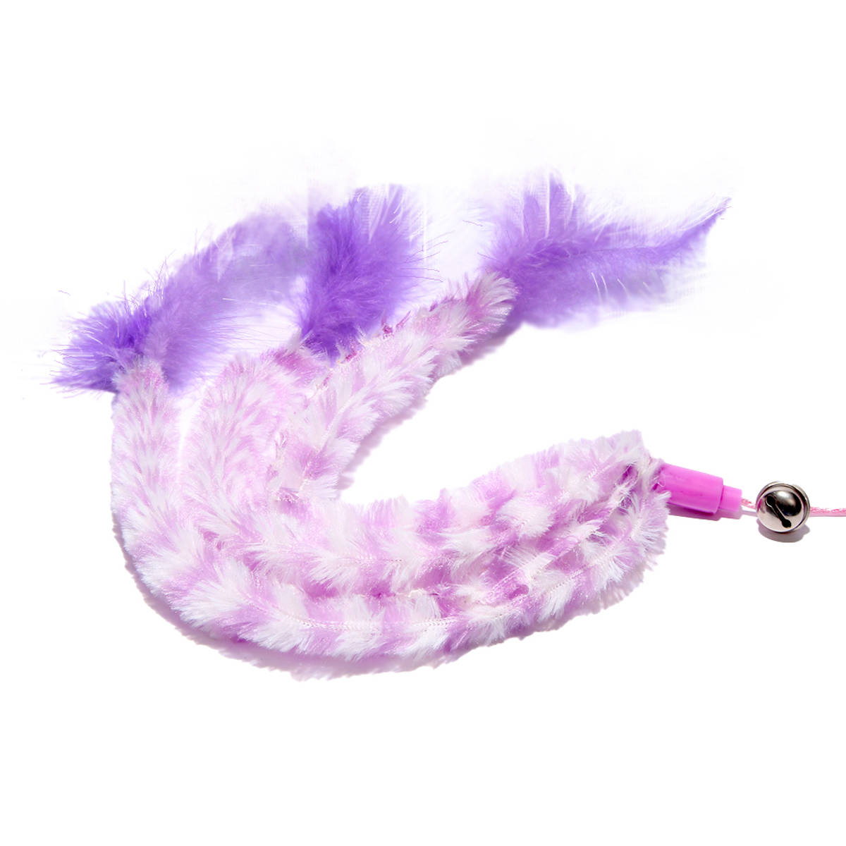 猫用おもちゃ ループ ロッディーズ トリプルフェザー ( ねこじゃらし 猫用 ペット用 ペットおもちゃ 釣り竿 遊び 運動不足 羽 ふわふわ ペットトイ 運動 室内遊び ストレス発散 ペット用品 鈴付き 鈴 ) 【ブルー】 ブルー