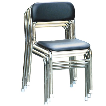 スタッキングチェア 座面高42cm 5脚セット リブラチェア ( パイプ椅子 チェア チェアー イス 椅子 いす 積み重ね 小学校 高学年 日本製 完成品 軽量 背もたれ付き 会議室 低め 座面 防汚加工 ) 【ブルー】 ブルー