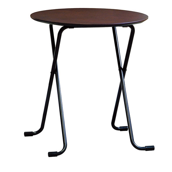 折りたたみテーブル 直径60cm 円形 日本製 （ デスク テーブル