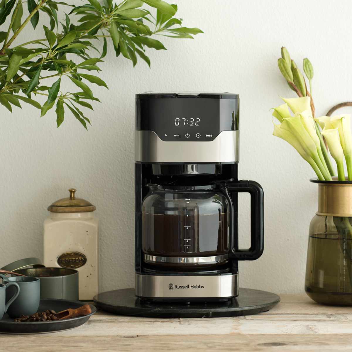 Russell Hobbs GRAN Drip 10cup グランドリップ10カップ ( ラッセルホブス コーヒーメーカー 10杯用 coresゴールドフィルター付き ドリップ コーヒー おしゃれ シンプル キッチン家電 珈琲メーカー )