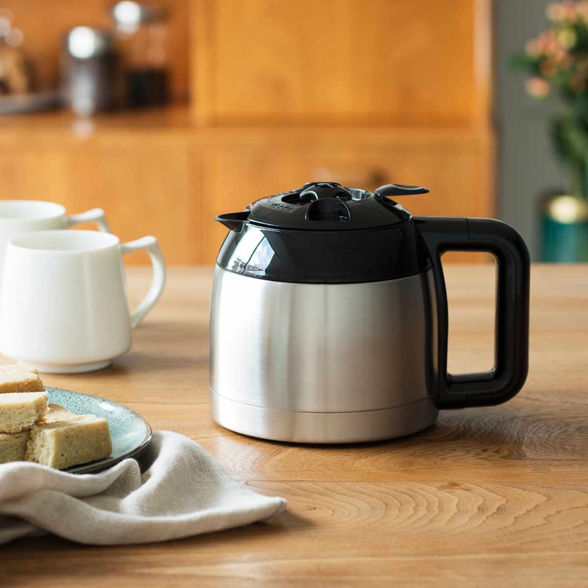 Russell Hobbs グランドリップ8カップ ( ラッセルホブス ドリップコーヒー ドリップ式 タイマー 保温 Coresゴールドフィルター おしゃれ シンプル 紙フィルター不要 ステンレスポット ステンレスサーバー )