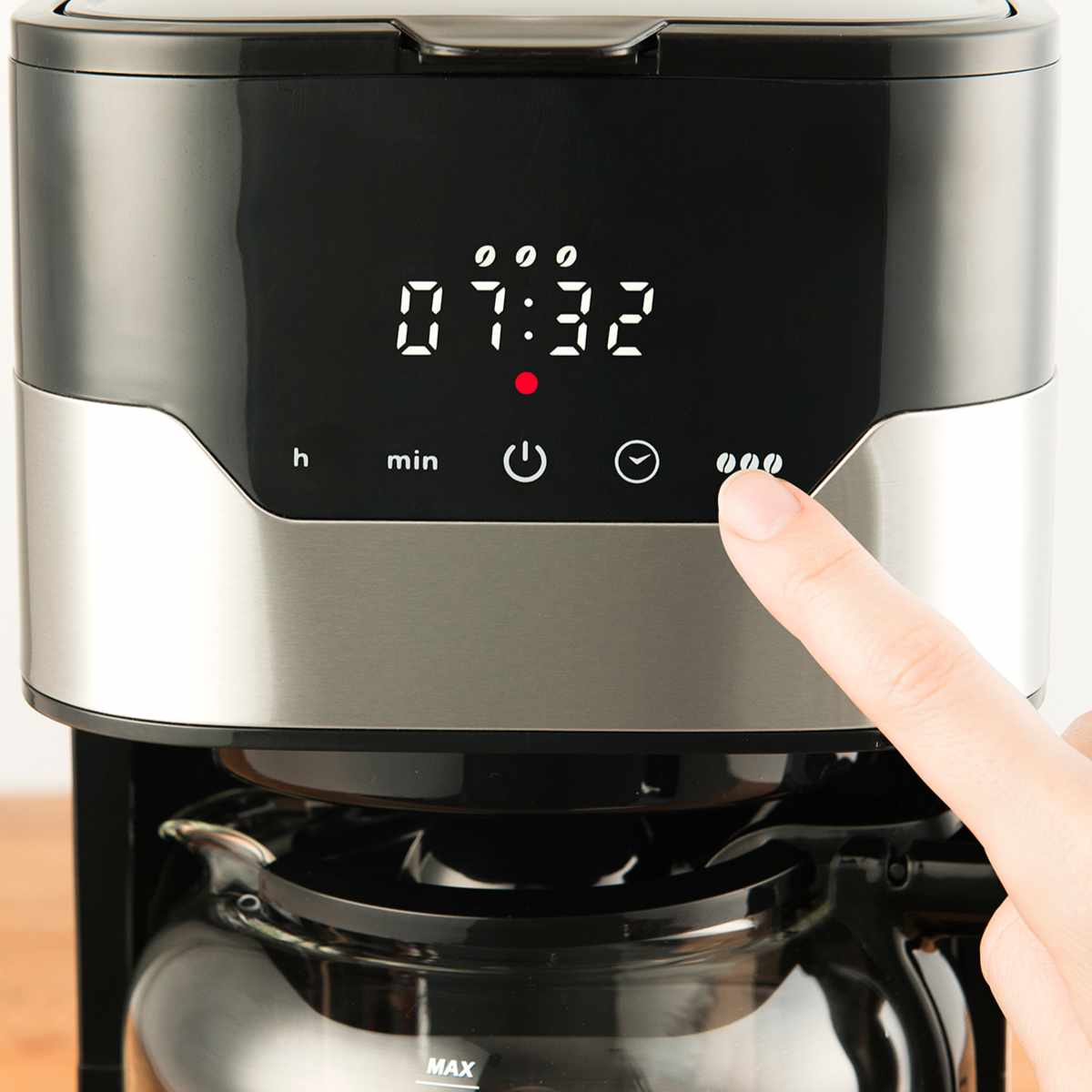 Russell Hobbs グランドリップ8カップ ( ラッセルホブス ドリップコーヒー ドリップ式 タイマー 保温 Coresゴールドフィルター おしゃれ シンプル 紙フィルター不要 ステンレスポット ステンレスサーバー )