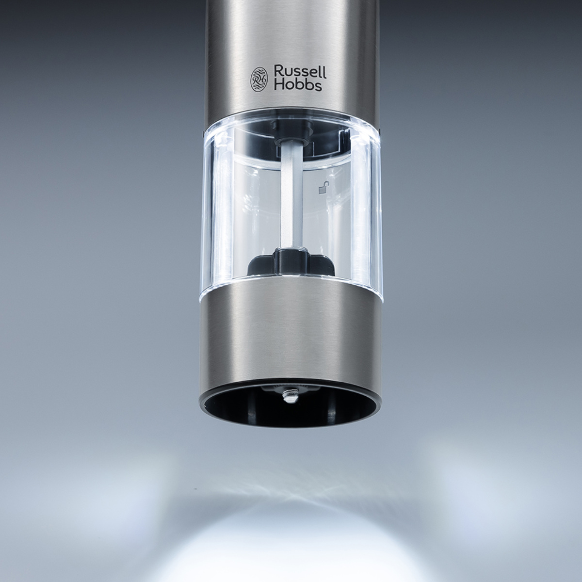 Russell Hobbs 充電式 電動ミル 木製スタンド付き ゴマミル ( ラッセルホブス ミル USB ごまミル 胡麻ミル ウッドスタンド付き ごま 胡麻 ゴマ すりごま すりゴマ LED )