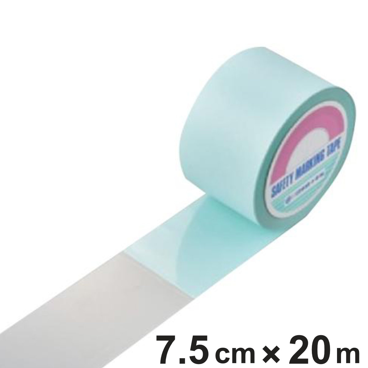 フロアラインテープ 幅7.5cm×長さ20m×厚み0.05mm 透明マトリクスタイプ 日本製 ( 透明 透明タイプ クリア クリアカラー フロアライン テープ 薄型 ラインテープ ライン 目立ちにくい )