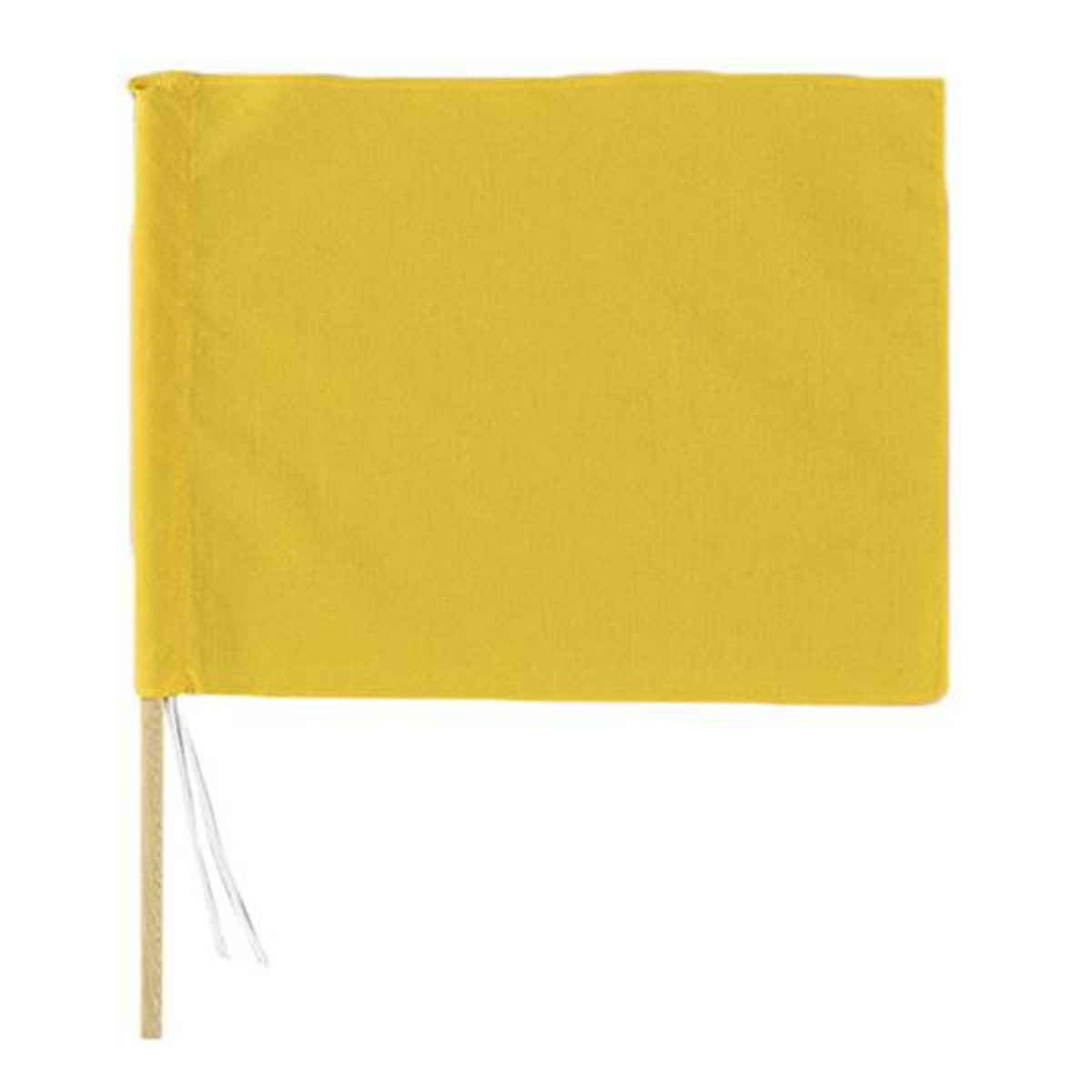 手旗 イエロー 30×42cm ( 黄色 無地 防災用品 フラッグ 旗 はた ハタ 交通整理 工事現場 倉庫 安全 建築 建設 現場 工場 会社 オフィス 学校 施設 安全用品 防災グッズ 災害 防災 災害時 )