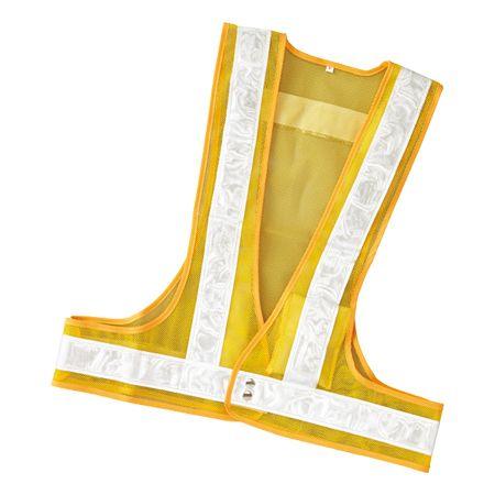 LED内蔵ベスト 高反射タイプ フリーサイズ イエロー/ホワイト （ 安全ベスト 作業服 工事 ）