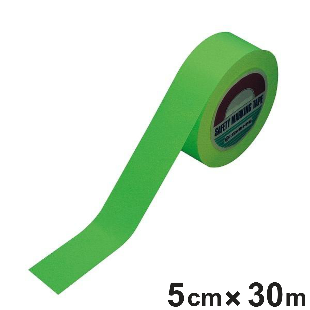 フロアラインテープ 蓄光 50mm幅 30m 蓄光タイプ テープ 日本製 （ 蓄光テープ 光る 安全 区域 標示 粘着テープ 区画整理 ライン引き 室内 床 対応 専用 線引き 安全用品 用品 グッズ ）