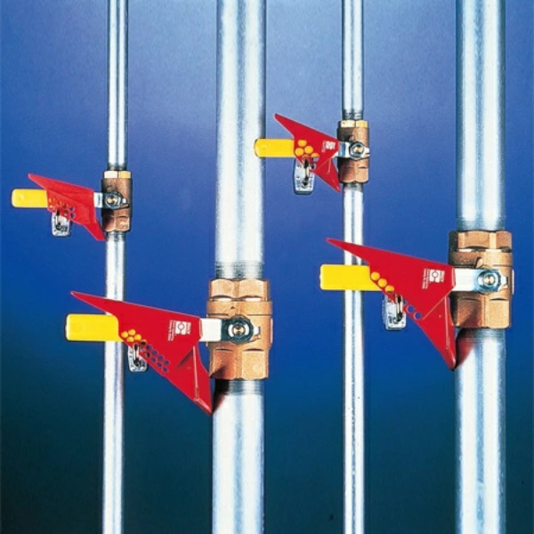 バルブハンドル用 ボールバルブロック ポール径7.6cm以下用 ( 安全用品 配管バルブ 誤作動防止 )