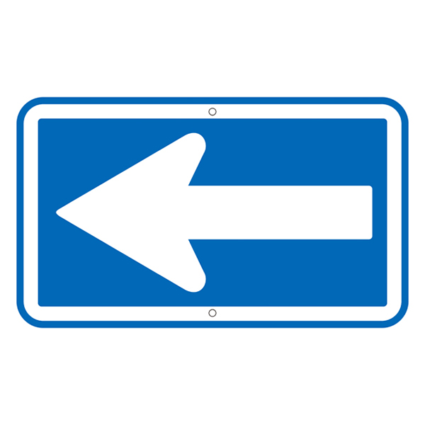 標識 道路標識 上下穴タイプ 無反射 矢印 一方通行 道路326 （ 安全標識 表示 表示シート 構内 ）