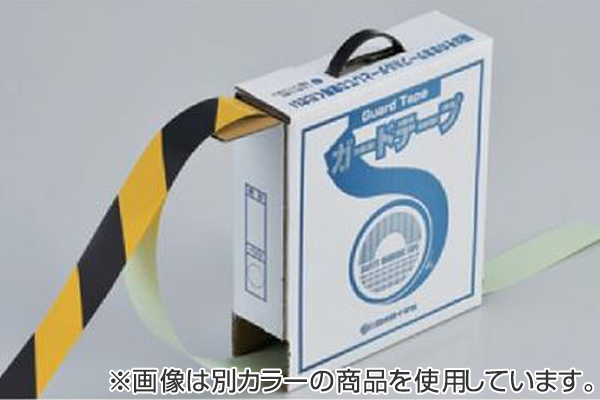 ガードテープ 白×青 50mm幅 100m テープ 日本製 （ 安全 区域 標示 粘着テープ 区画整理 線引き ライン引き 室内 床 対応 専用 ） - 5
