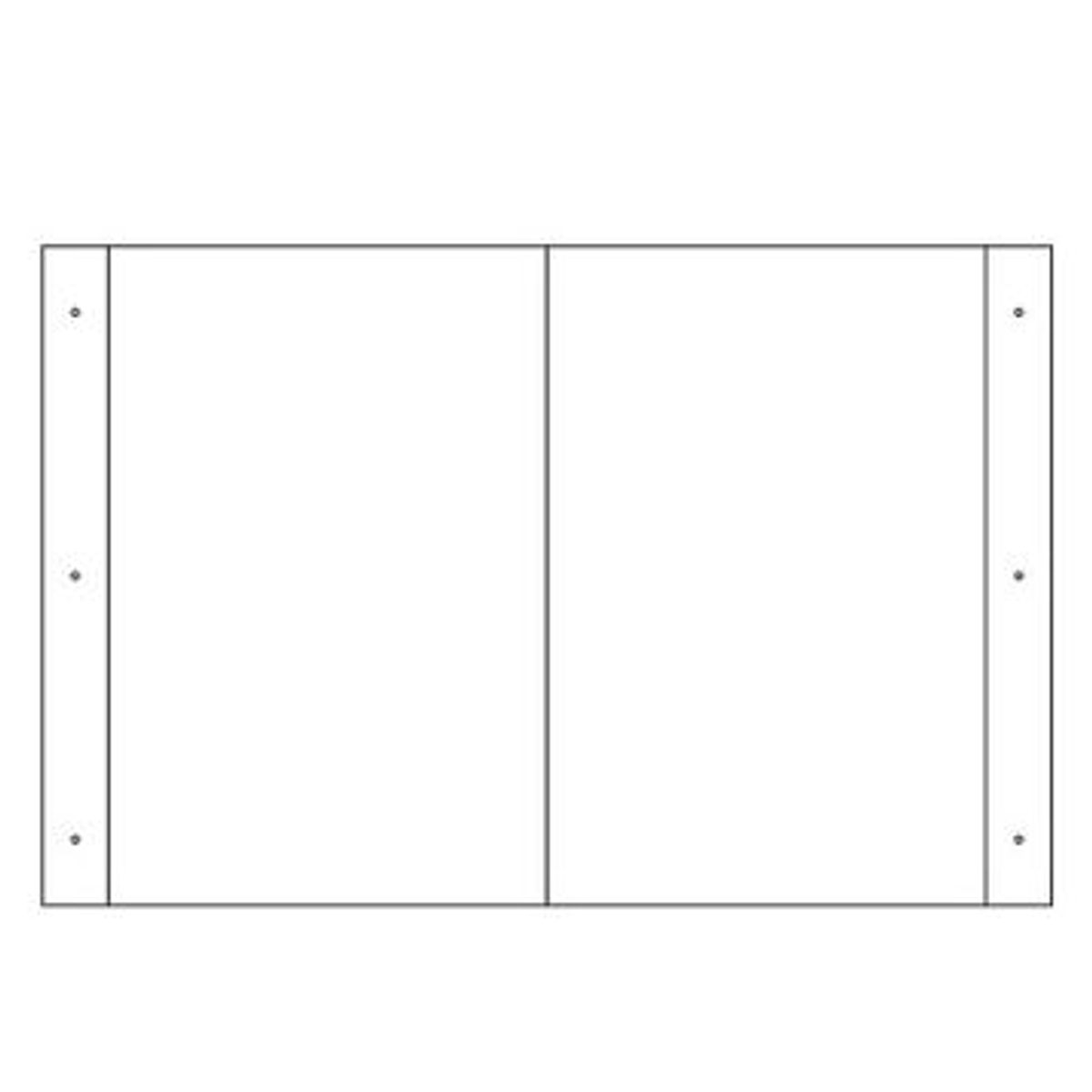 折り曲げ式標識 無地 30x40cm PET製 両面テープ付 （ 標示看板 案内板 ）