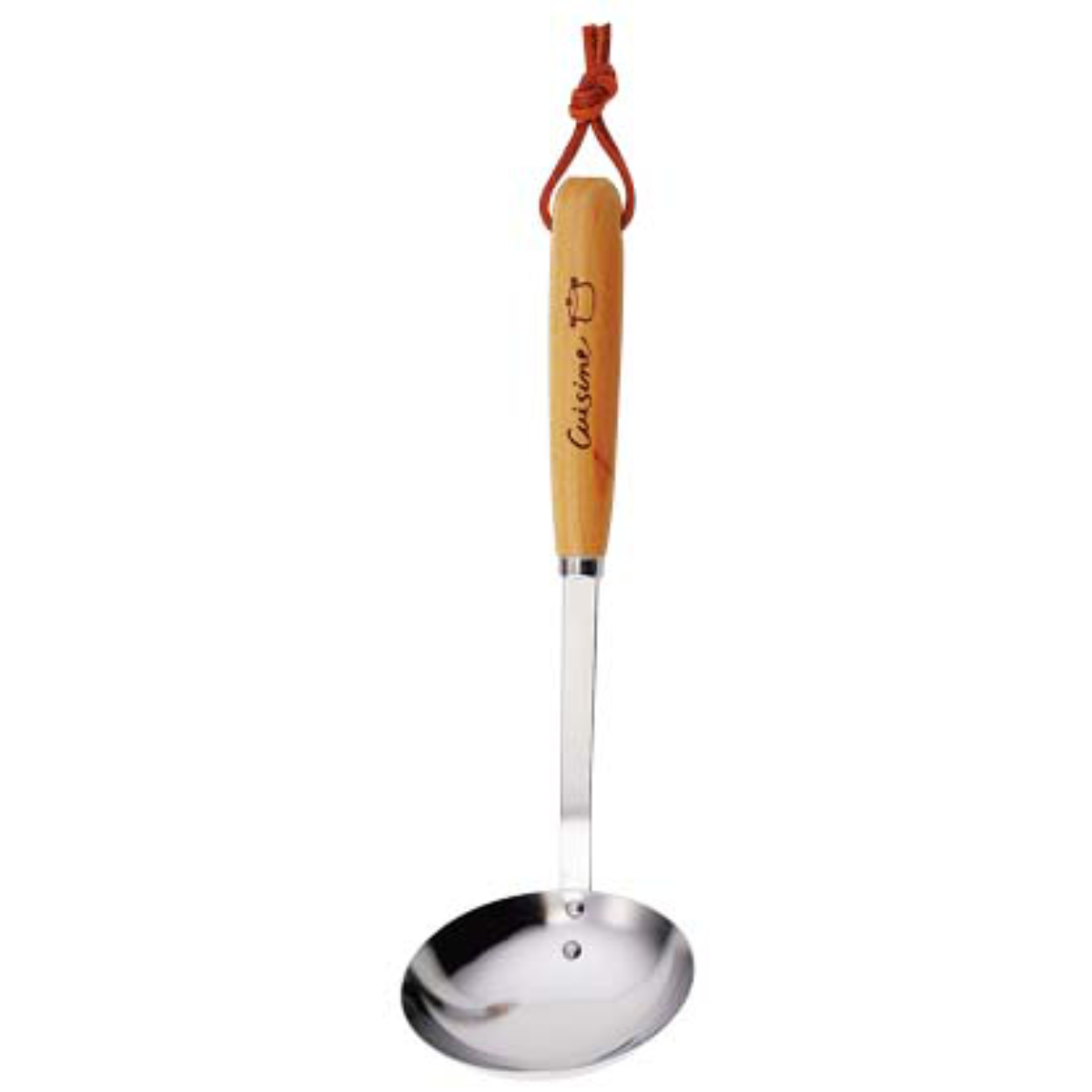 お玉 SALUS キュイジーヌ おたま ( セイラス 穴無しお玉 レードル 日本製 天然木 ステンレスお玉 ステンレス製お玉 木柄 クッキングスプーン 調理スプーン キッチンツール 調理用品 調理小物 調理器具 調理道具 キッチン用品 )