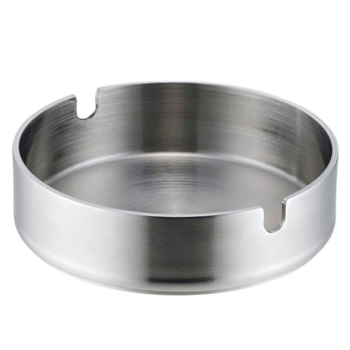 灰皿 シンプル 9cm （ はいざら ステンレス アッシュトレイ 卓上灰皿 丸型 タバコ 煙草 吸い殻 吸い殻入れ 喫煙具 喫煙グッズ ）