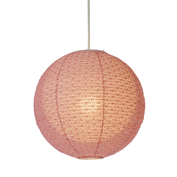 ペンダントライト 1灯 二重提灯 bud 麻葉梅紫in春雨白 日本製 和風 天井照明 ( 照明 ライト 照明器具 リビング ダイニング 居間 寝室 食卓用 店舗 和室 洋室 おしゃれ 美濃和紙 和紙 )