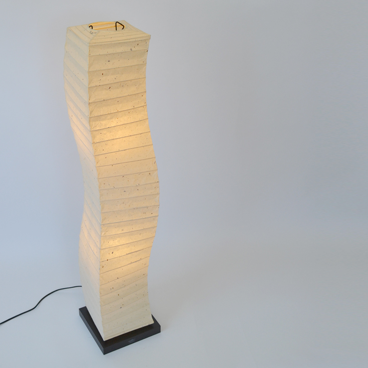 フロアライト 2灯 warp 和紙照明 粕紙 日本製 彩光デザイン ( 本美濃紙 照明 ライト 照明器具 間接照明 フロアランプ 和紙 大型 スタンド )