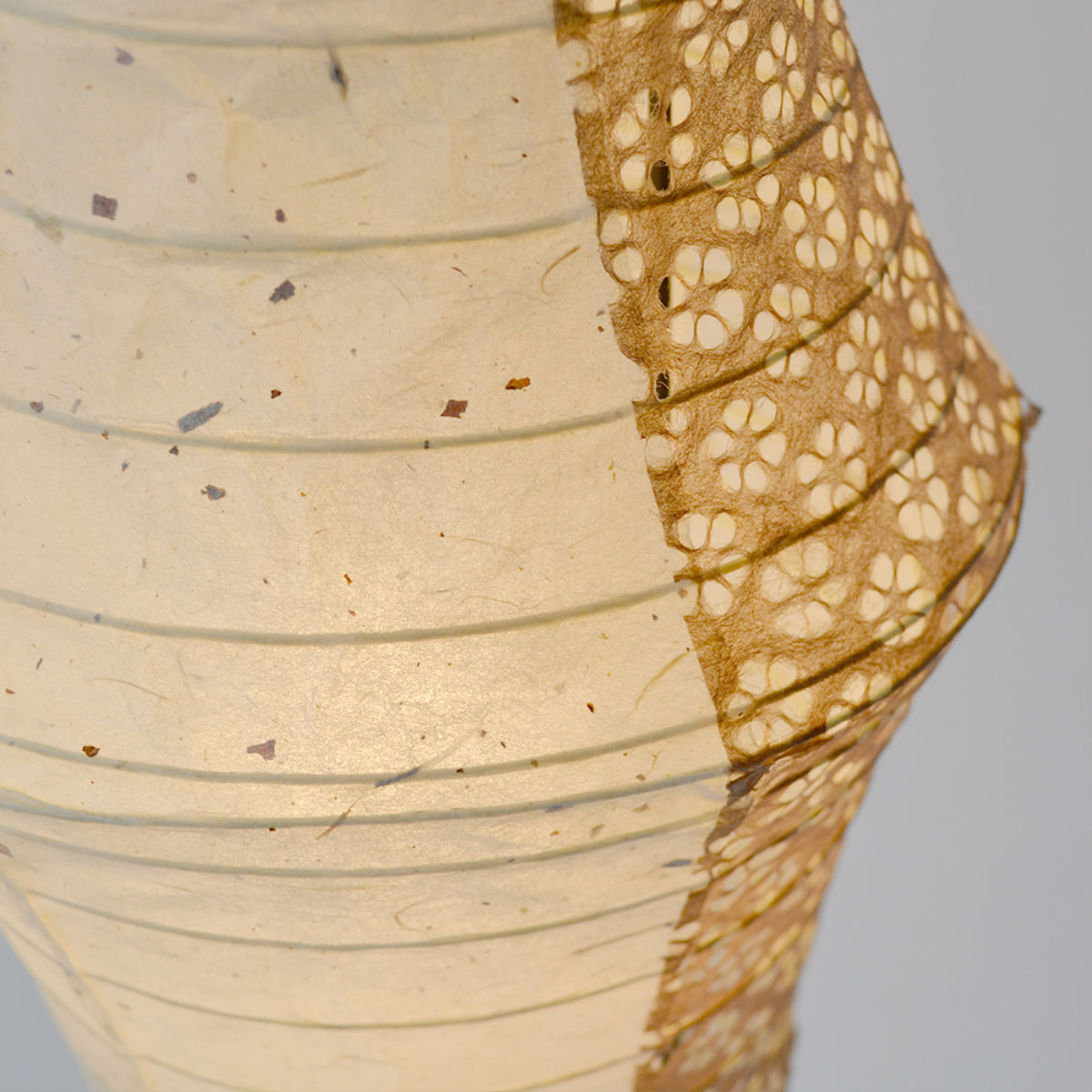 フロアライト 2灯 tower 和紙照明 極み麻葉×麻葉白 美濃粕紙×小梅茶 日本製 彩光デザイン ( 美濃和紙 照明 ライト 照明器具 間接照明 フロアランプ 和紙 大型 スタンド ) 【美濃粕紙×小梅茶】 美濃粕紙×小梅茶