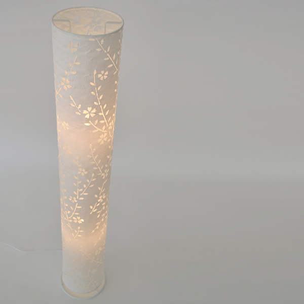 フロアライト 2灯 komorebi しだれ桜 和紙照明 日本製 ( フロアスタンド 照明 スタンドライト 日本製 LED フロアスタンドライト おしゃれ 照明器具 スタンド照明 中間スイッチ 間接照明 国産 )
