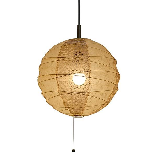 ペンダントライト 2灯 cross 雲龍ベージュ×小梅茶 直径39×高さ37cm 和紙照明 日本製 和風 天井照明 ( 照明 天井 和風照明 丸 吊り下げ ライト 照明器具 2灯式 リビング ダイニング 居間 寝室 和室 洋室 おしゃれ 美濃和紙 和紙 )